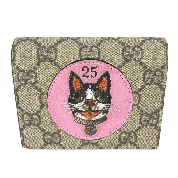 GUCCIGG Supreme BOSCO BOSCO applique dog Compact wallet Folded wallet